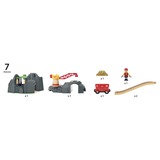 BRIO Plateforme grue et tunnels multifonctions, Jeu de construction Plateforme grue et tunnels multifonctions, 0,3 an(s), Batteries requises, Gris