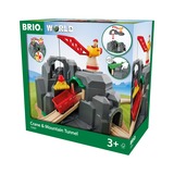 BRIO Plateforme grue et tunnels multifonctions, Jeu de construction Plateforme grue et tunnels multifonctions, 0,3 an(s), Batteries requises, Gris