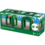BRIO Supports avec Rail intégré, Train Vert/Marron
