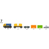 BRIO Three-Wagon Cargo Train véhicule pour enfants, Jeu véhicule Train, 3 an(s), Plastique, Bois, Multicolore