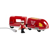 BRIO Train De Voyageur Rechargeable, Jeu véhicule Rouge, Wagon, 3 an(s), AAA, Multicolore