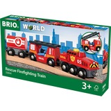 BRIO Train des Pompiers, Jeu véhicule Rouge/Noir, Garçon/Fille, 3 an(s), Noir, Rouge