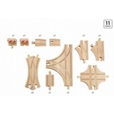 BRIO Véhicule miniature - Aiguillages et Croisements, Train Bois, Piste, Garçon/Fille, 3 an(s), Bois