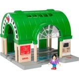 BRIO World - Station Centrale, Jeu de construction Vert/gris, Gare centrale sonore, 0,3 an(s), Batteries requises, Multicolore