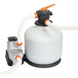 Bestway 58486 accessoire pour piscine Kit de filtre de sable, Filtre à eau Gris, Kit de filtre de sable, Noir, Orange, Blanc, Piscine hors-sol, 9800 L, 1100 L, 66600 L