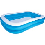 Bestway Piscine familiale bleu/Blanc, "Bleue rectangulaire" bleu/blanc, 262cm x 175cm x 51cm