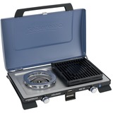 Campingaz 400 Series SG, Cuisinière à gaz Bleu/Noir, Noir, Bleu, Acier, Carré, Grille, 2 zone(s), Couvercle à charnière