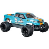 Carson The Blaster FE modèle radiocommandé Truggy Moteur électrique 1:10, Voiture télécommandée Bleu clair/Orange, Truggy, 1:10, 1500 mAh, 1,27 kg