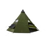 Grand Canyon Tente ronde BLACK FALLS 8, Capulet Olive, Ø 500cm Vert olive/Marron