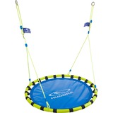HUDORA Balançoire En Aluminium Jaune/Bleu, Siège de balançoire d'aire de jeu, Nid d'oiseau, Bleu, Jaune