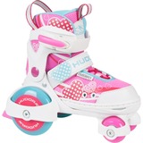 HUDORA My First Quad Girl Enfants, Patins à roulettes rose fuchsia/Blanc, (rose/blanc)