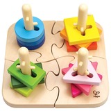 Hape E0411 jouet d'apprentissage, Puzzle Garçon/Fille, 0,18 an(s), Synthétique ABS, Bois, Multicolore