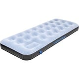 High Peak Air bed Single Comfort Plus, Lit gonflable Gris/Bleu, Matelas une personne, Taille enfant / adulte, Rectangle, Intérieure et extérieure, Pompe à air intégrée