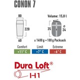 High Peak Conon 7, Sac de couchage Gris clair