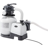 Intex 26646 accessoire pour piscine Pompe à filtre de sable, Filtre à eau Gris foncé/gris, Pompe à filtre de sable, Noir, Blanc, Piscine hors-sol, Vanne à 6 voies, Secteur, 220 - 240 V