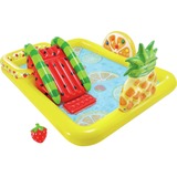 Intex Pataugeoire Fun 'n Fruity Play Center, 244x191cm, Piscine Jaune, jaune, avec toboggan aquatique