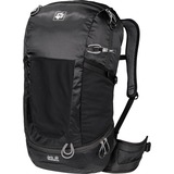 Jack Wolfskin 2007611-6000 sac-à-dos de voyage Mâle 30 L Polyester Noir, Sac à dos Noir, Haut, Polyester, Noir, Mâle, 300 D, Poche inférieure, Poche frontale, Poche latérale