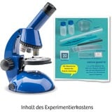 KOSMOS 63605 Coffrets de sciences pour enfant, Boîte d’expérience Microscope, Biologie, 8 an(s), Bleu