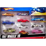 Mattel Pack de 10 voitures Hot Wheels, Jeu véhicule Produit d'assortiment