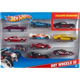 Mattel Pack de 10 voitures Hot Wheels, Jeu véhicule Produit d'assortiment