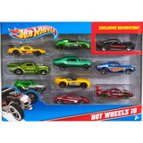 Mattel Pack de 10 voitures Hot Wheels, Jeu véhicule Produit d'assortiment