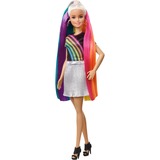 Mattel - Chevelure Arc-En-Ciel Paillettes - Mannequin, Poupée Fille, 5 an(s)