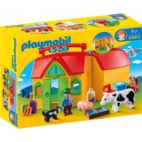 PLAYMOBIL 1.2.3 - Ferme transportable avec animaux, Jouets de construction 6962