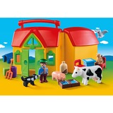 PLAYMOBIL 1.2.3 - Ferme transportable avec animaux, Jouets de construction 6962