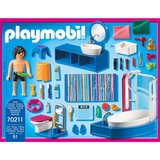 PLAYMOBIL Dollhouse - Salle de bain avec baignoire, Jouets de construction 70211