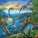Ravensburger Dinosaures 3x49 pièces, Puzzle 