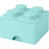 Room Copenhagen LEGO Storagge Brick 4 Boîte de rangement Bleu Bleu, Boîte de rangement, Bleu, Monochromatique, Carré, Polypropylène (PP), 250 mm