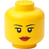 Room Copenhagen R.C. LEGO Storage Head 'Girl, mini, Boîte de rangement Jaune