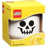 Room Copenhagen Squelette de la tête de stockage LEGO, grand, Boîte de rangement Blanc/Noir