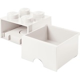 Room Copenhagen Tiroir 4 briques LEGO blanc, Boîte de rangement Blanc