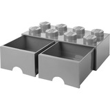 Room Copenhagen Tiroir à briques LEGO 8 gris, Boîte de rangement Gris