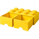 Room Copenhagen Tiroir à briques LEGO 8 jaune, Boîte de rangement Jaune