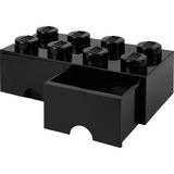 Room Copenhagen Tiroir à briques LEGO 8 noir, Boîte de rangement Noir