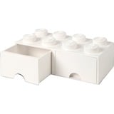 Room Copenhagen Tiroir de briques LEGO 8 blanc, Boîte de rangement Blanc