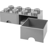 Room Copenhagen Tiroir de rangement LEGO 8 Gris, Boîte de rangement Gris foncé