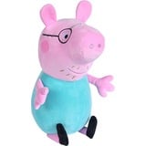 Simba Peppa Pig Papa Pig, Peluche Rose/Turquoise
