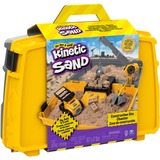 Kinetic Sand, Coffret bac à sable pliable Chantier avec véhicule et 907 g de Kinetic Sand, pour les enfants à partir de 3 ans, Jeu de sable