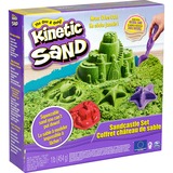 Spin Master Sandbox Set Green, Jeu de sable Kinetic Sand Sandbox Set Green, Sable cinétique pour enfants, 3 an(s), Vert