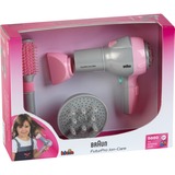 Theo Klein Coiffure - Set sèche-cheveux Braun, Appareil ménager pour enfants Gris/Rose, Fille, 3 an(s), AA