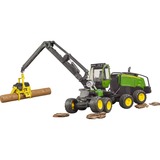 bruder Abatteuse John Deere 1270G avec 1 tronc d'arbre, Modèle réduit de voiture Vert/Noir, 02135