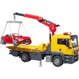 bruder Camion Man Tgs De Transport Avec Grue, 3 Conteneurs A Verre Et Bouteilles, Modèle réduit de voiture Jaune/Rouge, 3 Conteneurs A Verre Et Bouteilles, MAN, 3 an(s)