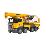 bruder Camion Scania avec Grue Liebherr Intégrée, Modèle réduit de voiture Jaune, 03570