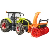 bruder Claas Axion 950 avec chaînes à neige et souffleuse, Modèle réduit de voiture 03017