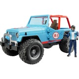 bruder Jeep Cross Country Racer avec Conducteur, Modèle réduit de voiture Bleu, 02541