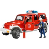 bruder Jeep WRANGLER Unlimited Rubicon Pompier, Modèle réduit de voiture Rouge/Blanc, 02528