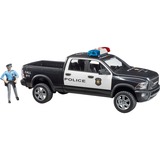 bruder Pickup de police RAM 2500 avec policier, Modèle réduit de voiture Noir/Blanc, 02505